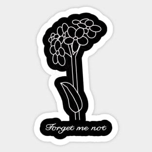 forget me not flower Sticker